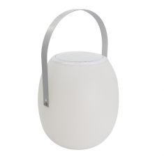 Lampe LED portable /Enceinte BT 10W batterie 2000mah rechargeable IP44, intensité lumineuse reglable télécommande inclus