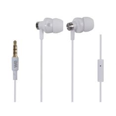 Ecouteurs avec micro blanc 1.2m - jack 3.5mm diamètre driver 10mm impédance 32Ohms sensibilité 108d