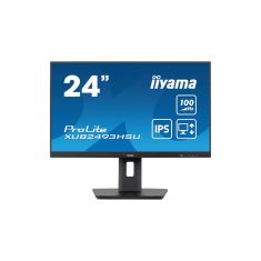 Ecran IIYAMA 23.8'' Noir dalle IPS Ultra mince 16:9 1920x1080 1ms 300 cd/m² 100Hz HDMI DP USB HUB (2x2.0) HPs VESA 100x100 15cm pied réglable haut + Pivot  TCO 