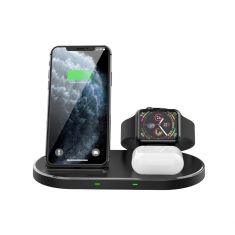 WE Dock de charge Apple 3-en-1 iPhone / AirPods / Apple Watch Induction 15W / 2W Câble USB/USB-C inclus
