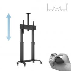 Support Pied à roulettes motorisé MULTIBRACKETS Noir pour moniteur 65-110" Cap 135 kg VESA 200x200, 1000x600"