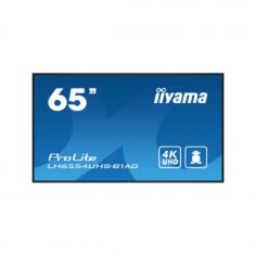 IIYAMA LFD 65" dalle IPS 24/7 3840x2160 DVI VGA 3xHDMI  2xHP 1xDP 2xUSB 1xMini jack 500cd/m² Paysage/port 8ms MediaPlayer VESA 400x400 LH6554UHS-B1AG
