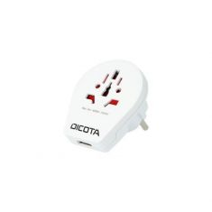 DICOTA Adaptateur universel Pro et USB Prise d'entrée pour : la Suisse, l'Italie, l'Australie/la Chine, le Royaume Uni, les Etats-Unis, l'Europe D31282