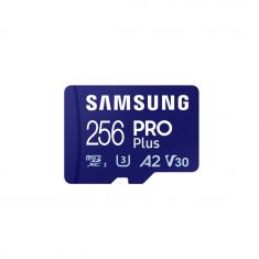 CARTE MEMOIRE SAMSUNG 256G MICRO SD PRO PLUS 2023 avec adaptateur SD 4K classe 10  Lecture 180 Mo/s Ecriture 130 Mo/s MB-MD256SA/EU