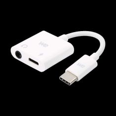 WE Adaptateur USB C vers USB C et Jack femelle 3,5mm, adaptateur 2 en 1 charge et audio spécialement conçu pour appareils en USB C