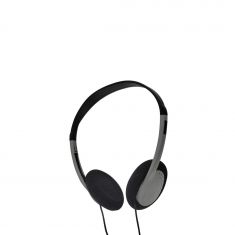 Casque filaire ONE, 1.2m, connecteur jack, bi-color noir / gris