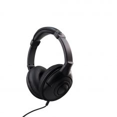 Casque TV filaire noir cable 6m - arceau réglable circum aural