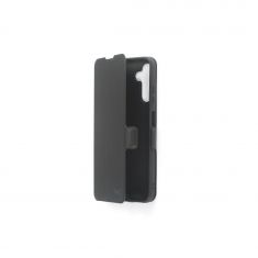 Etui folio CLASSIQUE Noir: Avec fenêtre - anti-chocs - léger - ultra-fin - fonction support - accès caméra - compatible pour Galaxy A05S