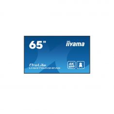 IIYAMA LFD 64,5" dalle IPS 24/7 4K UHD 3840x2160 3xHDMI 2xHP10W 1xDP 2xUSB 2.0 500cd/m² Paysage/port 8ms MediaPlayer VESA 400x400 LH6575UHS-B1AG