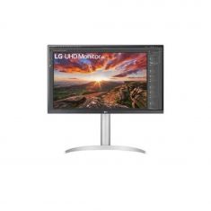 ECRAN LG 27" Blanc 27UP85NP-W 16:9 UHD 4K 5ms 3840×2160 400cd/m2 2xHDMI DP 2xUSB 3.0 USB Type-C FreeSync HP2x5W Pied réglab Haut Inc