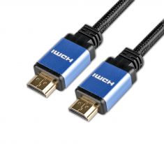 Câble HDMI mâle/mâle 2.1 en nylon tressé - 1m - compatible 8k
