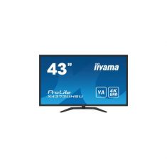 Ecran IIYAMA 43 Noir 4K UHD dalle VA fonction PbP 3840x2160 3ms Displayport 2xHDMI 4xUSB 2 x7W HPs 400cdm² X4373UHSU-B1"