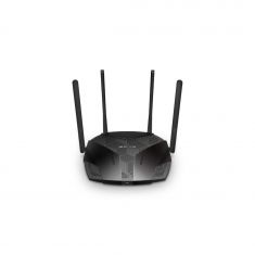Routeur Wi-Fi 6 Dual-Band AX1500 Vitesse 300 Mbps (2,4 GHz) + 1201 Mbps (5 GHz) 4 antennes externes fixes 3 ports LAN Gigabit 1 port WAN Gigabit Couleur Noir
