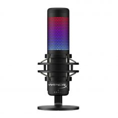 Microphone HyperX QuadCast S, USB, Éclairage RVB rayonnant avec effets dynamiques, Support anti-vibration intégré, compatible PC, PS5, PS4, Mac.
