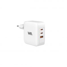 Chargeur secteur WE GaN 2 ports USB-C 1 port USB - 100W - Blanc