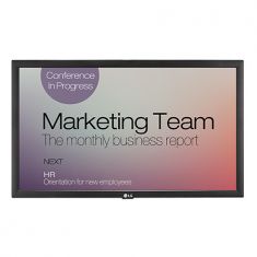 ECRAN LG 22'' LFD 16:9 18h/7j 1920x x1080 250cd/m 2xHDMI USB RJ45/RS232C/IR/Audio Bords fin Noir plug and Play USB, Wifi intégré 22SM3G-B
