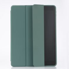 Etui folio WE pour tablette iPad 10.2 - Coloris vert sapin - Fonction support - Dos transparent - Support stylet"