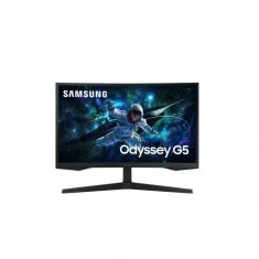 Ecran 27'' Samsung Gaming Odyssey G5 QHD 2560x1440 165Hz Incurvé 1000R VA 300cd/m² 1ms HDMI DisplayPort Pied Ajustable en Inclinaison LS27CG552EUXEN