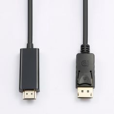 Câble HDMI Male / DisplayPort avec système de verrouillage - 2M