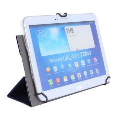 WE Étui universel blanc pour tablettes 9/11 Toucher doux Système de crochets extensibles Languette magnetique"