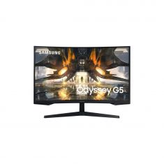 Ecran 32'' Samsung Noir LS32AG550EPXEN Gaming Odyssey G5A WQHD Incurvé 1000R VA 1ms 300cd/m² 165 Hz 1xHDMI 1xDP AMD FreeSync Pied inclinable Bords ultra fins