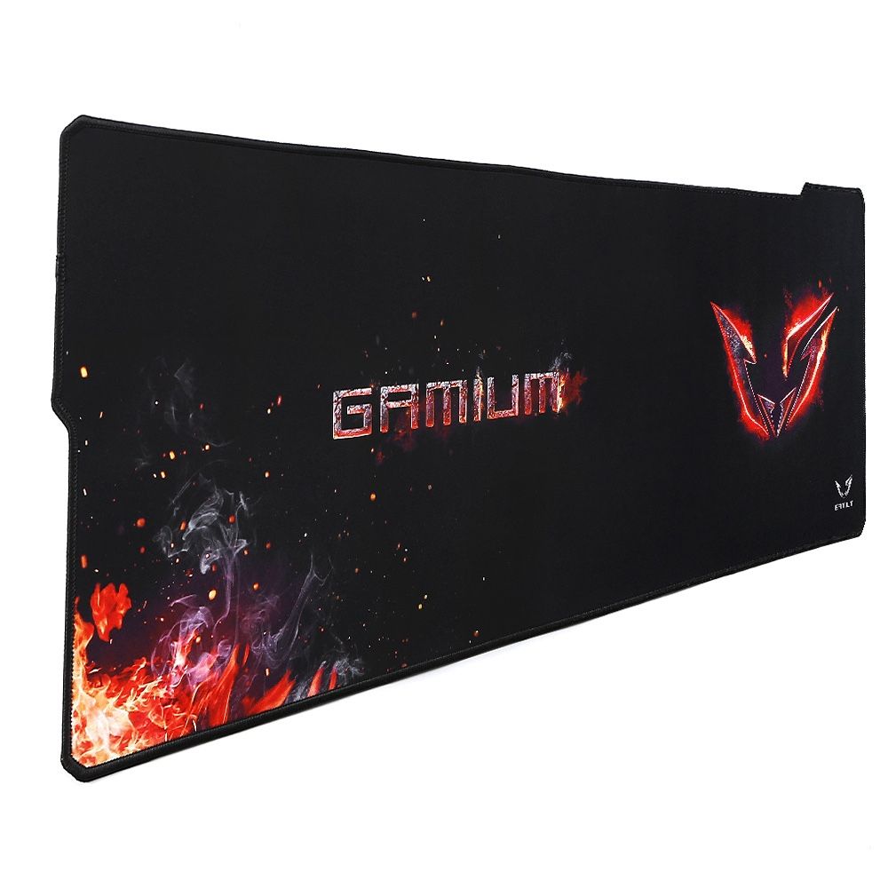 Tapis de souris Gamer Gamium XXL Ultra large : 900 x 300 x 3mm Précis /  Glisse parfaite Contours cousus renforcés