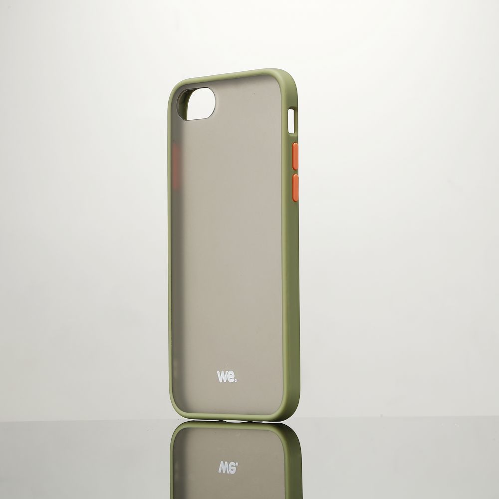 Coque Caoutchouc We Pour Smartphone Apple Iphone 6 7 8 Se Kaki Anti Choc Traitement Anti Buee Et Anti Empreinte