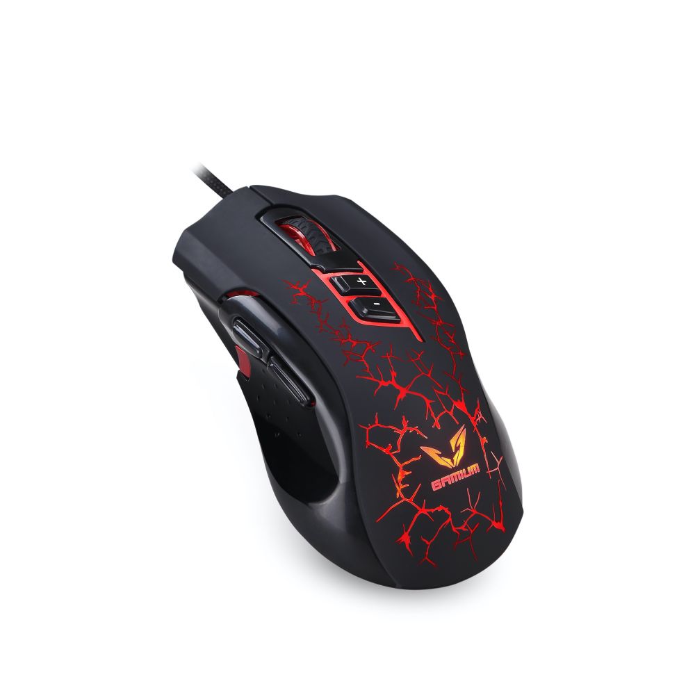 Souris Gamer 3200 DPI / Tir X2 8 Boutons / Plug & Play / Rétro éclairage /  Toucher doux Câble nylon tressé 1.5M