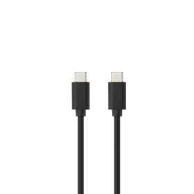 Câble USB-C/USB-C en silicone - USB 2.0 - Charge 3A/60W - 1.50m - noir