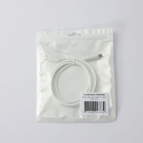 Câble USB-C/USB-C 2.0 Male/Male - 100W - Longueur 1M - Blanc - en sachet