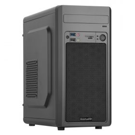 Boitier MicroATX MIP BLACK AERO+alim.480W, 1usb2/1usb3 +lecteur carte,noir