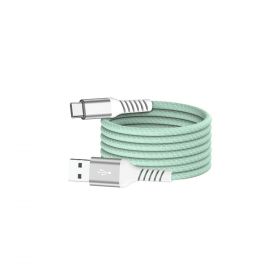 câble USB/USB-C magnétique, USB2,0 - 20V/3A 60W, 1mètre Vert