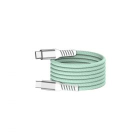 câble USB-C/USB-C magnétique, USB2,0 - 20V/3A/60W, 1mètre vert