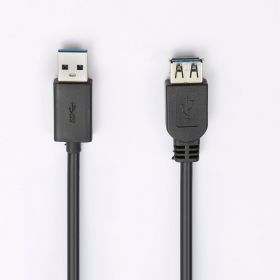 Rallonge USB 3.0 - 2m USB A mâle / USB A femelle Coloris noir