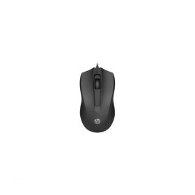 HP-C HP 105 Souris filaire noire  - Design ambidextre, 1600 DPI - STB