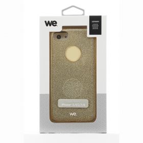 Coque de protection PAILLETTES : Effet brillant - résistante - légère - semi-rigide - compatible pour iPhone 6 / 6S / 7 / 8 / SE 2022