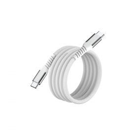 câble USB-C/USB-C magnétique, USB2,0 - 20V/3A/60W, 1mètre blanc
