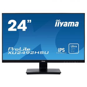 Moniteur IIYAMA 24 LED IPS 16:9 4ms 1920x1080 ULTRA MINCE HP VGA HDMI DisplayPort USB-HUB cables HDMI et DP/ XU2492HSU-B1"