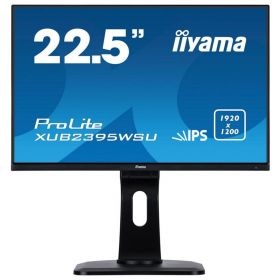Moniteur IIYAMA 23'' LED IPS 16:10 4ms1920x1080 VGA HDMI DisplayPort Hub USB 13cm pied réglable en haute Pivot XUB2395WSU-B1