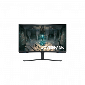 Ecran 32'' Samsung Gaming Smart ODYSSEY G6 Noir 240Hz 1ms 2560x1440 VA Incurvé 1000R 350 cd/m² 16:9 2xHDMI Displayport 2xUSB3.0 LAN Pied rég haut pivot inclinab