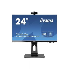 ECRAN 23.8 IIYAMA dalle IPS avec Webcam et microphone 4ms FHD 1920x1080 VGA HDMI DisplayPort USB-HUB PIVOT haut parleurs "