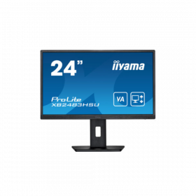 Ecran IIYAMA 24" LED 16:9 4ms dalle VA 1920x1080  250cd/m² 4ms DisplayPort HDMI USB-HUB HP 15cm pied régl en h Piv Câble HDMI inclus / XB2483HSU-B5