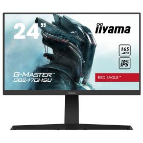 Moniteur IIYAMA 23.8'' 0.8ms G-Mas ter Red eagle IPS 1920x1080 165Hz HDMI DisplayPort 2USB HP FreeSyn Pivot BlackTuner/ GB2470HSU-B1