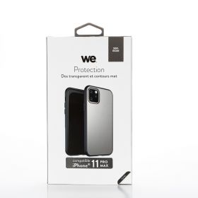 Coque de protection Transparent : 4 coins renforcés - anti-chocs - ultra-résistant - semi-rigide - compatible pour iPhone 11 PRO max