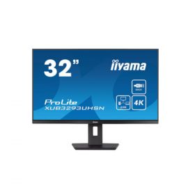 Ecran IIYAMA 31,5" Noir IPS 3840 x 2160 4ms 350 cd/m² 16:9  60Hz 1xHDMI 1xDP 1xUSB-C 2xUSB-HUB 2xHP et écouteurs commutateur KVM Docking USB-C intégrée